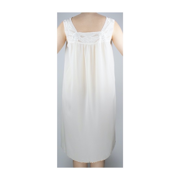 Vintage Cream Babydoll Slip Maxi Dress - Picture 3 of 4